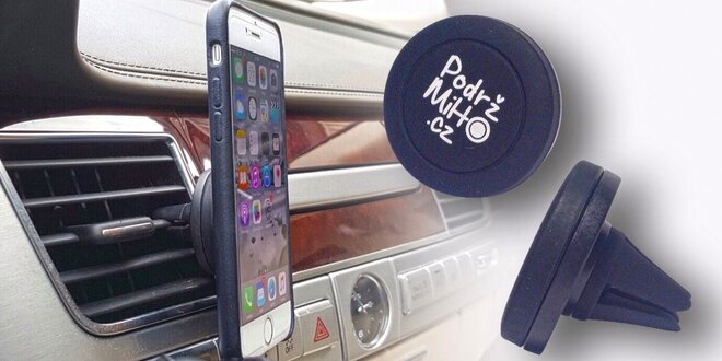 Magnetický držák na telefon - praktická pomůcka do auta