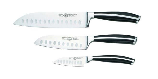3 kvalitní nože Santoku od GGS Solingen