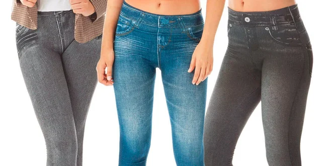 Zateplené jegginy se zeštíhlujícím efektem