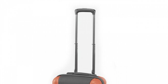 Šedo-oranžový kufr Esprit malý