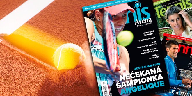 Roční předplatné magazínu Tennis Arena