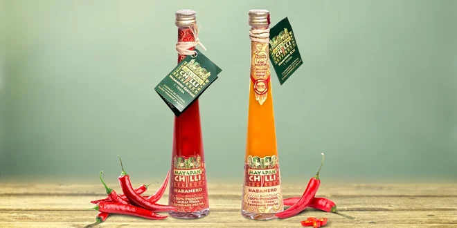 Pikantní šťáva z chilli papriček habanero