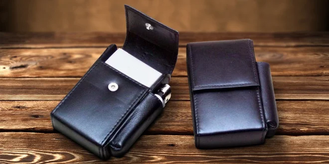 Kožené pouzdro na cigarety