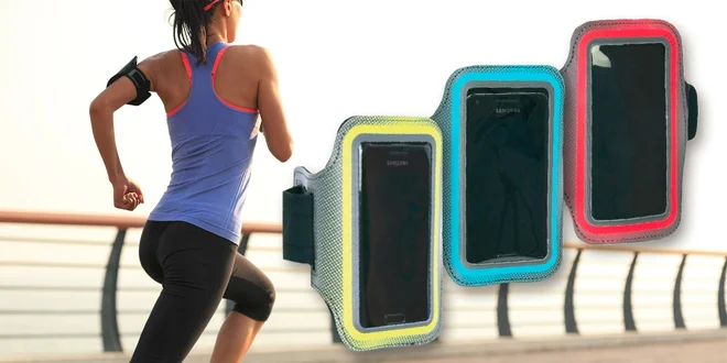 Sportovní pouzdro na mobil k připevnění na paži