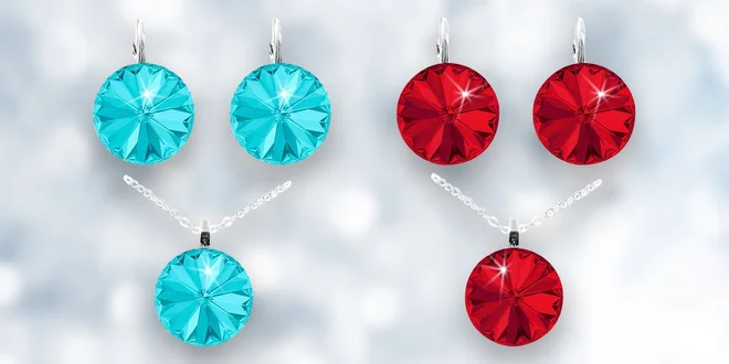 Stříbrná souprava Rivoli se Swarovski Elements
