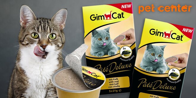 10 jemných paštik Gimcat Paté DeLuxe pro kočky