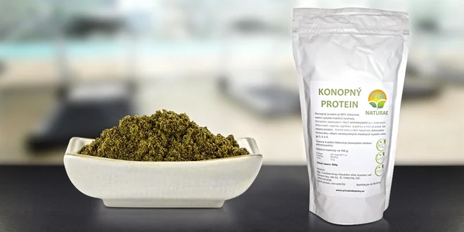 Konopný protein v bio a raw kvalitě do koktejlů a šťáv