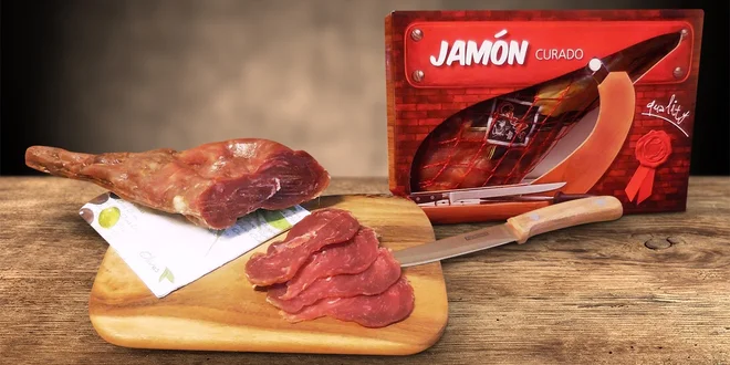 Španělská sušená kýta Jamón v dárkové krabičce