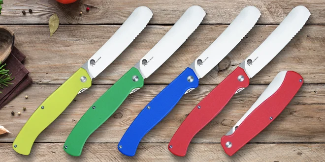 Zavírací snídaňový nůž Dellinger Easy v mnoha barvách