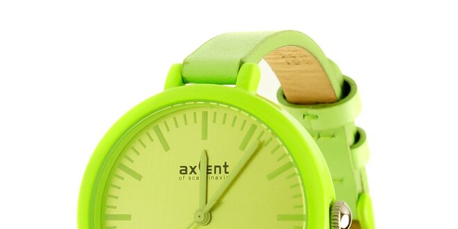 Dámské limetkově zelené hodinky Axcent