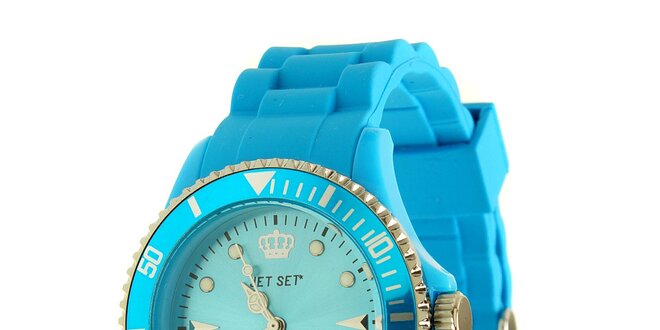 Dámské azurově modré hodinky Jet Set