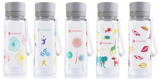 Tip na darček! Fľaša na vodu Botanela s rôznymi motívmi