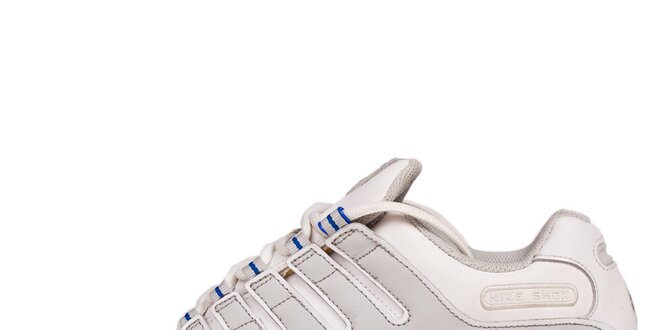 Pánské bílé tenisky s modrými detaily Nike