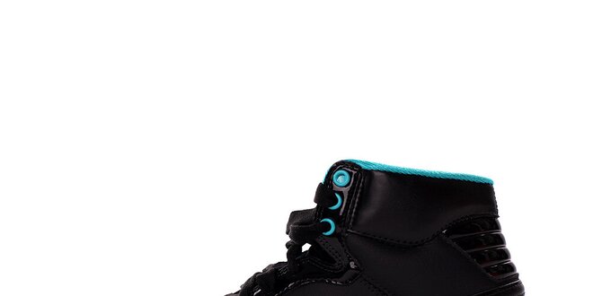 Dámské černo-modré kotníkové tenisky Nike