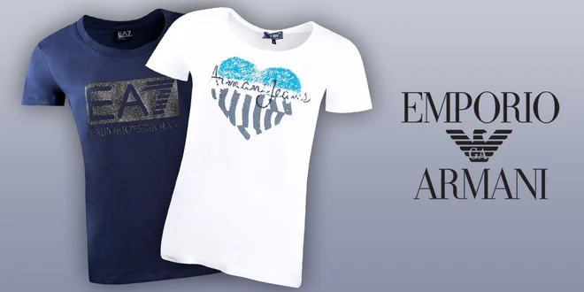 Dámská trička Armani Jeans a Emporio Armani