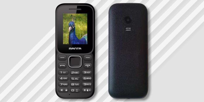 Jednoduchý tlačítkový mobil Manta TEL1711