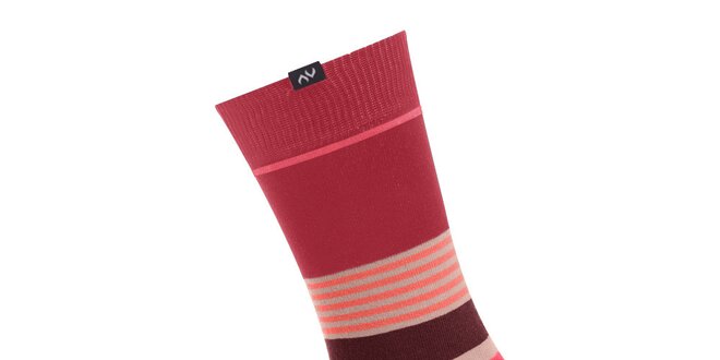 Dámské růžové proužkované ponožky Minga Berlin - 3 páry