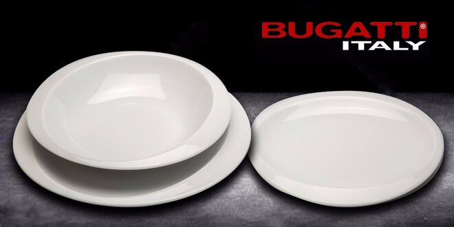 Sada 3 porcelánových talířů Bugatti Home