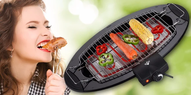 Elektrický stojanový gril pro pohodové párty