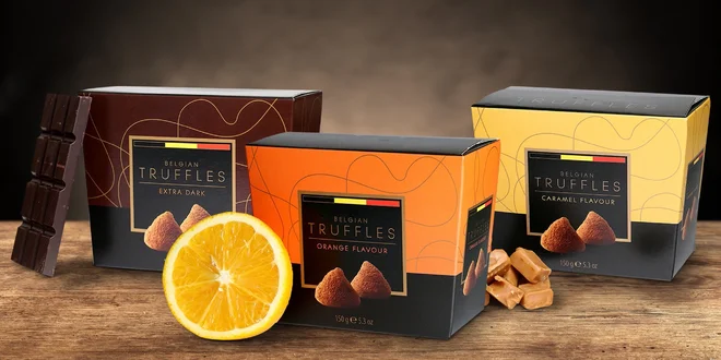 Lahodné čokoládové truffles různých příchutí