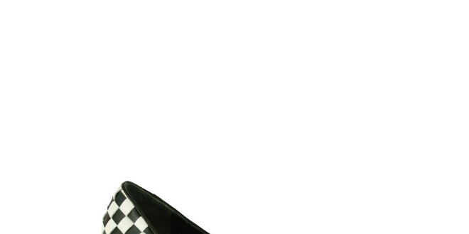 Dámské černo-bílé lodičky Lola Ramona se šachovnicovým vzorem