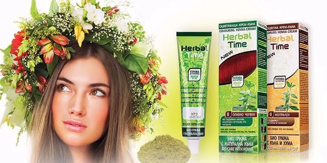 Bio přírodní barva na vlasy s výtažkem z henny
