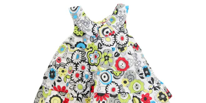 Dětské květované volánové šaty Tuc Tuc