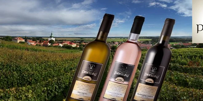 299 Kč za 3 přívlastková vína z Vinařství Přítluky. Slibný degustační set bílého, růžového a červeného vína z vzácných odrůd pěstovaných na Moravě