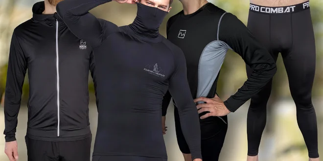 Funkční unisex a pánské oblečení na sport: spodky i bunda