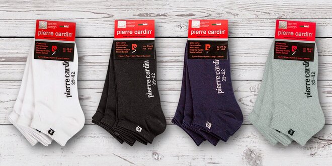 3 páry ponožek Pierre Cardin