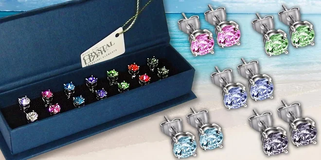 Sety náušnic s krystaly Swarovski Elements
