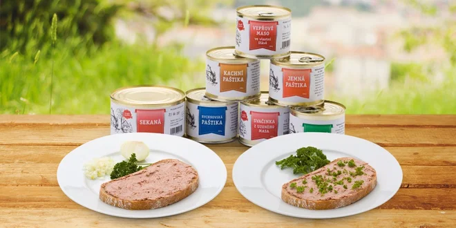 Lahodné sady paštik a masových dobrot