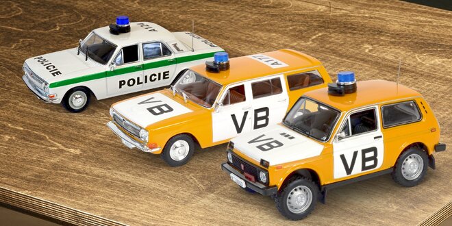 Modely historických policejních aut