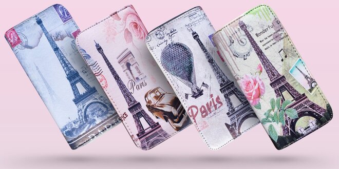 Dámské vintage peněženky s motivem Eiffelovky