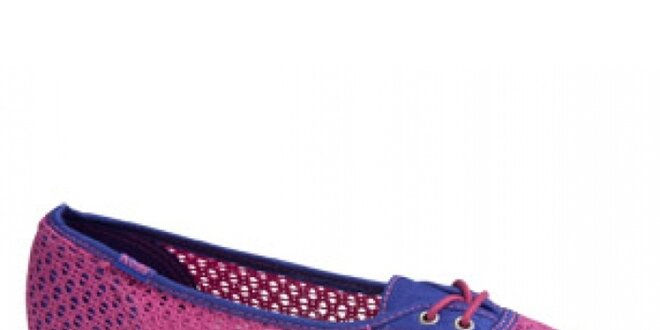 Dámská fuchsiovo-fialová variace na tenisky Keds