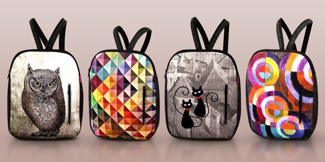 Designové batohy z recyklovaných PET lahví