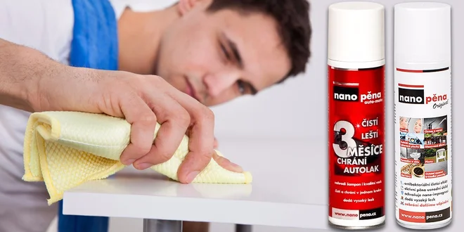 Nano pěna na jednoduché čištění a vysoký lesk