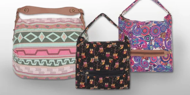 Rozmanité látkové kabelky na každý den