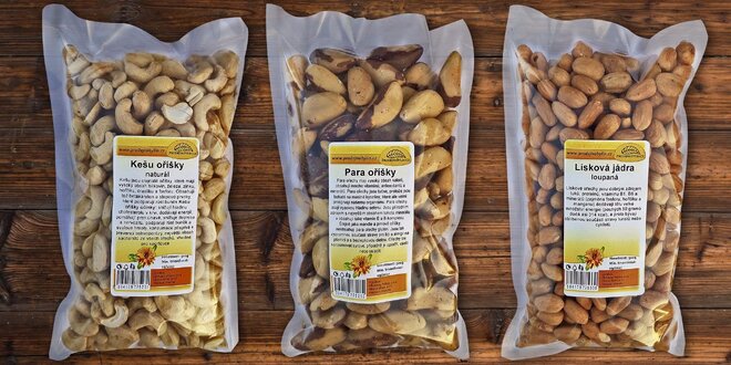 Půlkilový balíček ořechů plný zdraví a chuti
