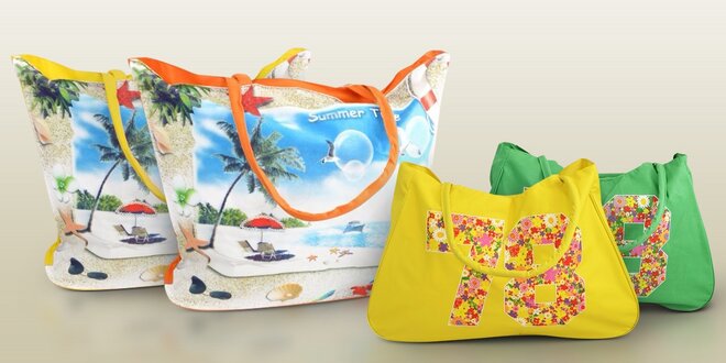 Veselé plážové tašky nejen k vodě
