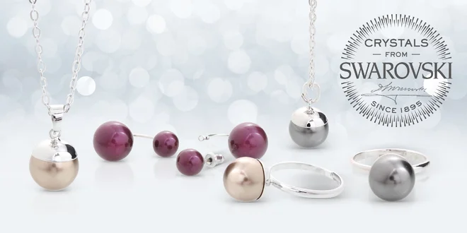 Šperky s perlami a kameny Swarovski®