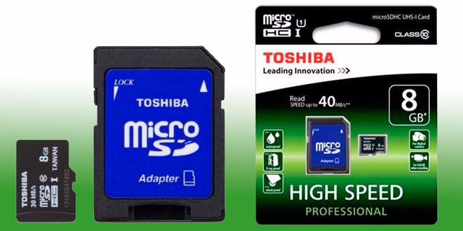Paměťová karta Toshiba: Micro SDHC 8 GB