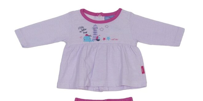 Dětský fialovo-růžový set kalhot a trika Yatsi