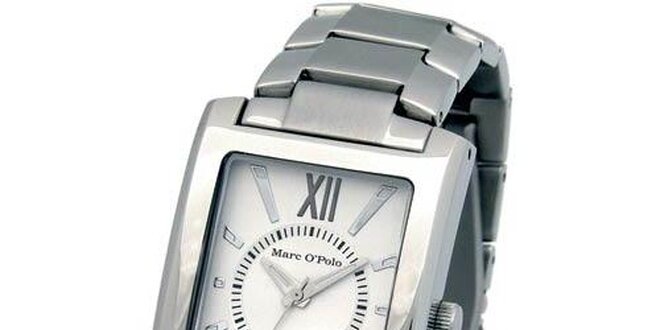 Pánské stříbrné ocelové hodinky Marc O´Polo