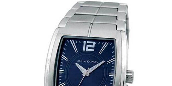 Pánské modro-stříbrné analogové hodinky Marc O´Polo
