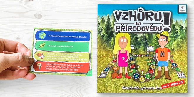 Desková hra Vzhůru na přírodovědu! pro děti od 8 let