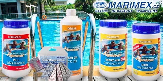 Výhodné balíčky bazénové chemie Marimex AQuaMar