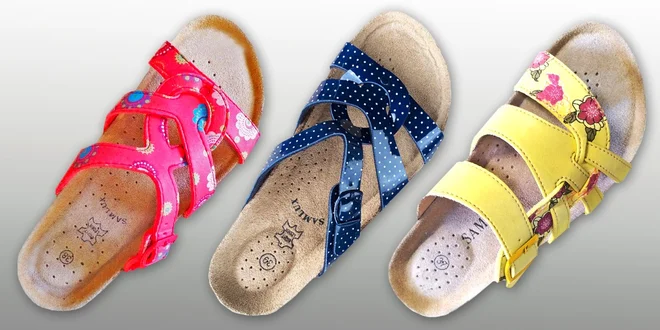 Dámské pantofle Samlux s koženou stélkou