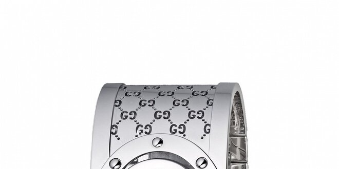 Luxusní dámské stříbrné hodinky Gucci Twirl
