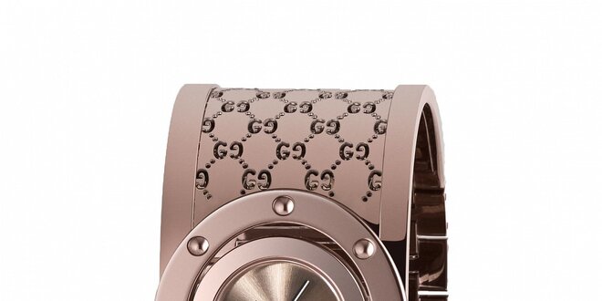 Luxusní dámské hnědé hodinky Gucci Twirl